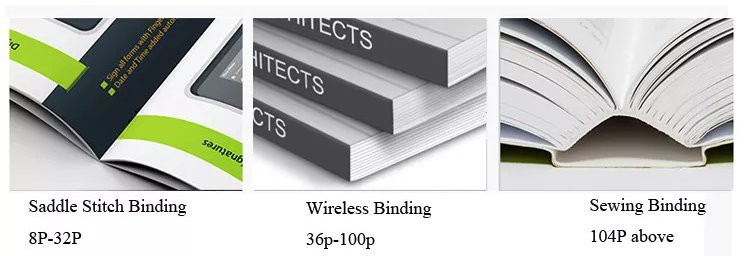 Glue Binding Fashionable Magazine